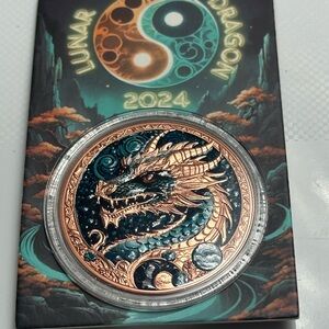 Lunar Dragon 2024 copper Collectible Coin